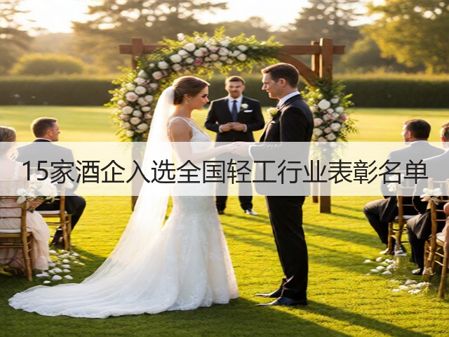15家酒企入选全国轻工行业表彰名单(图1)