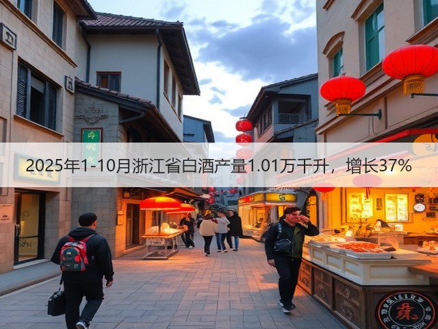 2025年1-10月浙江省白酒产量1.01万千升，增长37%(图4)