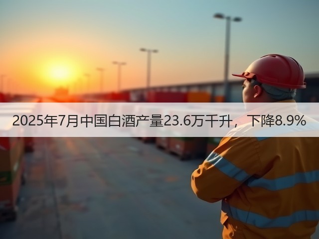 2025年7月中国白酒产量23.6万千升，下降8.9%(图1)