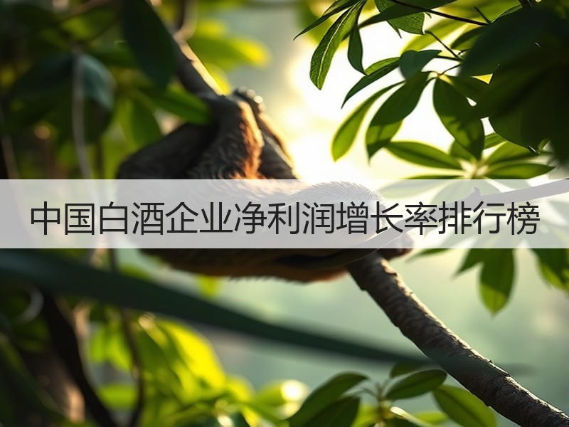 中国白酒企业净利润增长率排行榜