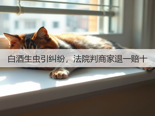 白酒生虫引纠纷，法院判商家退一赔十(图3)