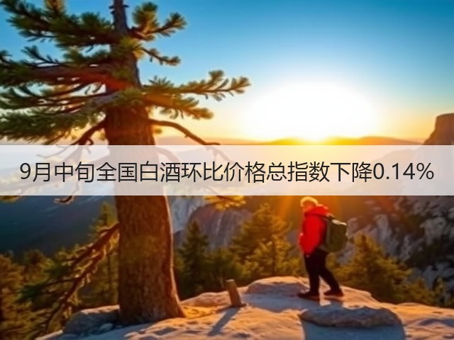 9月中旬全国白酒环比价格总指数下降0.14%(图4)