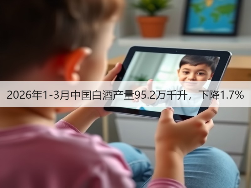 2026年1-3月中国白酒产量95.2万