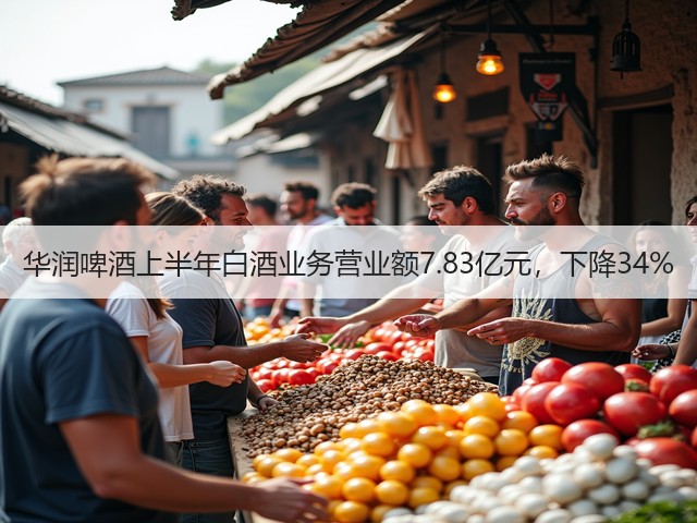 华润啤酒上半年白酒业务营业额7.83亿元，下降34%(图5)