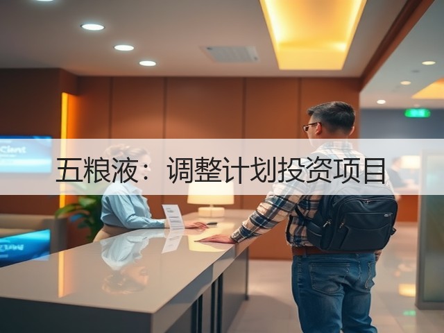 五粮液：调整计划投资项目(图1)