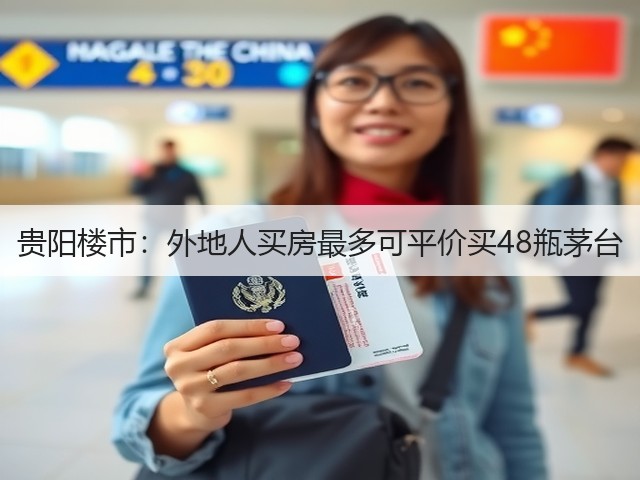 贵阳楼市：外地人买房最多可平价买48瓶茅台(图4)