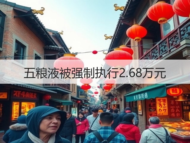 五粮液被强制执行2.68万元(图1)