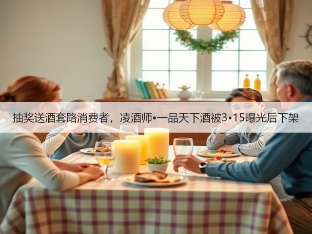 抽奖送酒套路消费者，凌酒师•一品天下酒被3•15曝光后下架(图2)