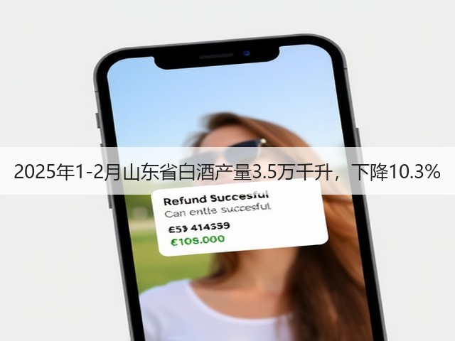 2025年1-2月山东省白酒产量3.5万千升，下降10.3%(图5)