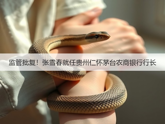 监管批复！张雪春就任贵州仁怀茅台农商银行行长(图4)