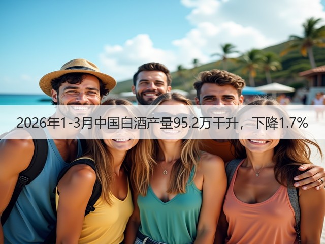 2026年1-3月中国白酒产量95.2万千升，下降1.7%(图1)