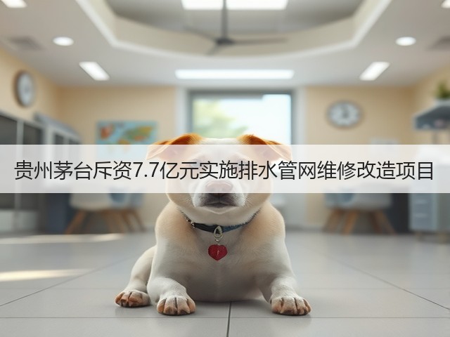 贵州茅台斥资7.7亿元实施排水管网维修改造项目(图1)
