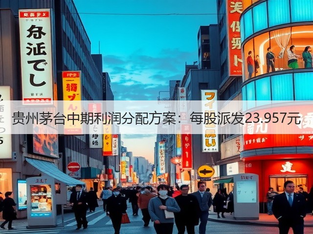 贵州茅台中期利润分配方案：每股派发23.957元(图1)