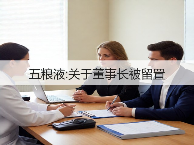 五粮液:关于董事长被留置(图4)