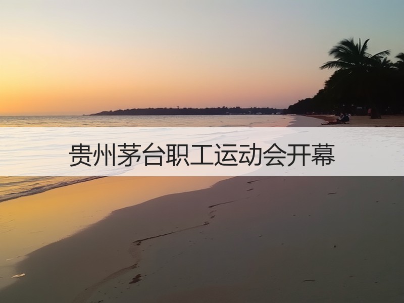 贵州茅台职工运动会开幕