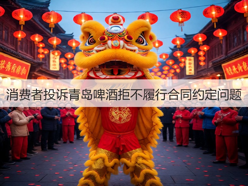 消费者投诉青岛啤酒拒不履行合同约定问题