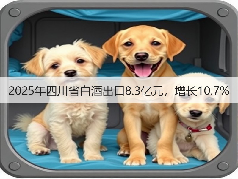 2025年四川省白酒出口8.3亿元，增长