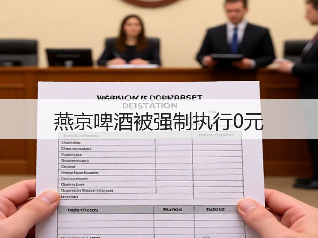 燕京啤酒被强制执行0元(图4)