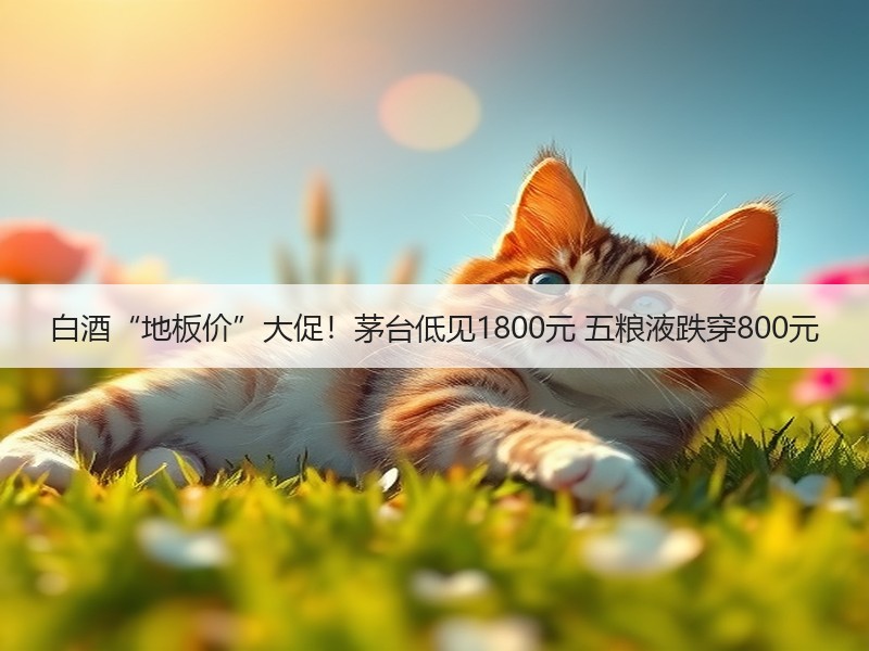 白酒“地板价”大促！茅台低见1800元 