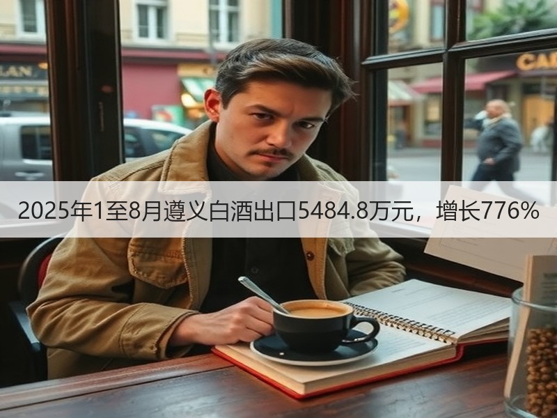 2025年1至8月遵义白酒出口5484.