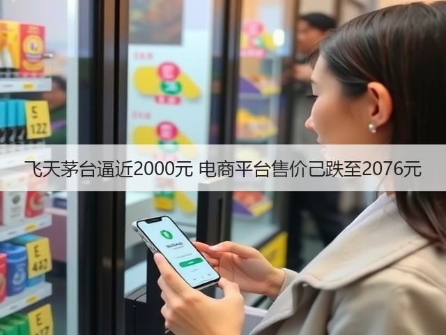 飞天茅台逼近2000元 电商平台售价己跌至2076元(图1)
