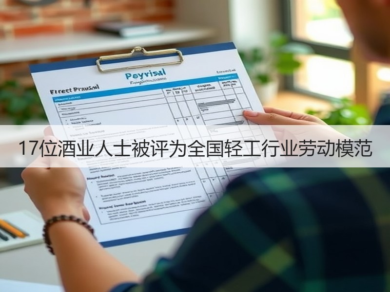 17位酒业人士被评为全国轻工行业劳动模范