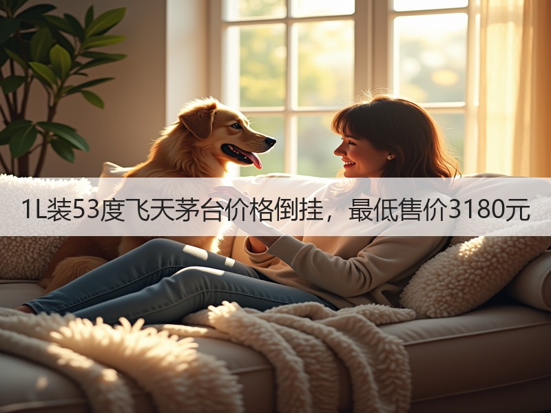 1L装53度飞天茅台价格倒挂，最低售价3