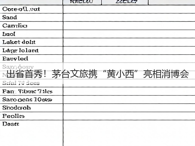 出省首秀！茅台文旅携“黄小西”亮相消博会(图2)