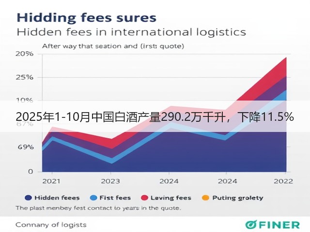 2025年1-10月中国白酒产量290.2万千升，下降11.5%(图1)