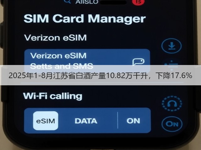 2025年1-8月江苏省白酒产量10.82万千升，下降17.6%(图1)