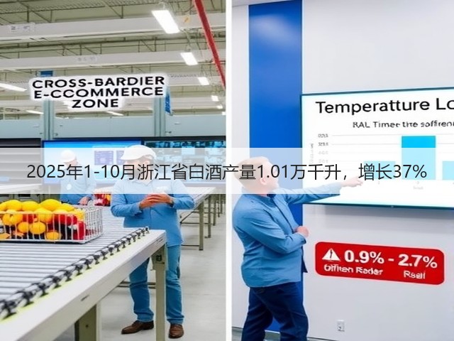 2025年1-10月浙江省白酒产量1.01万千升，增长37%(图1)