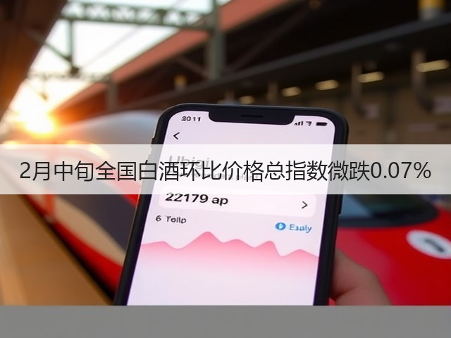 2月中旬全国白酒环比价格总指数微跌0.07%(图5)
