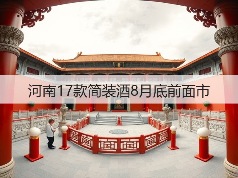 河南17款简装酒8月底前面市