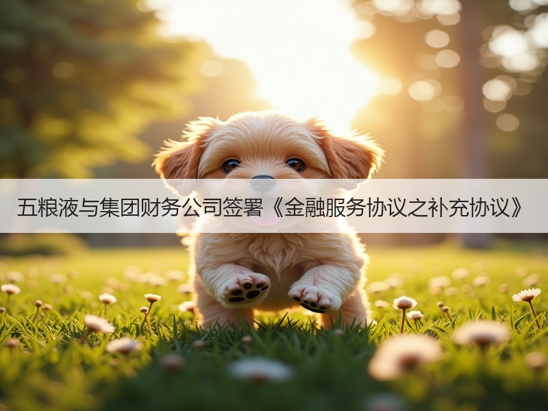 五粮液与集团财务公司签署《金融服务协议之