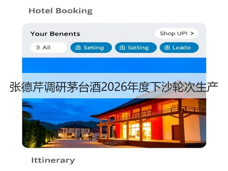 张德芹调研茅台酒2026年度下沙轮次生产