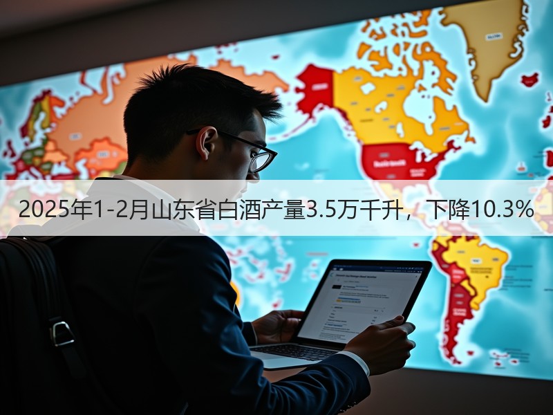 2025年1-2月山东省白酒产量3.5万