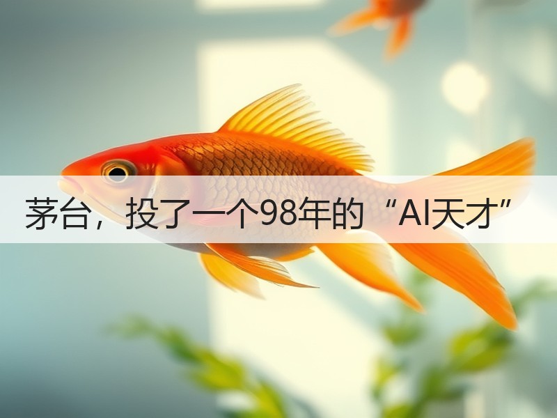 茅台，投了一个98年的“AI天才”