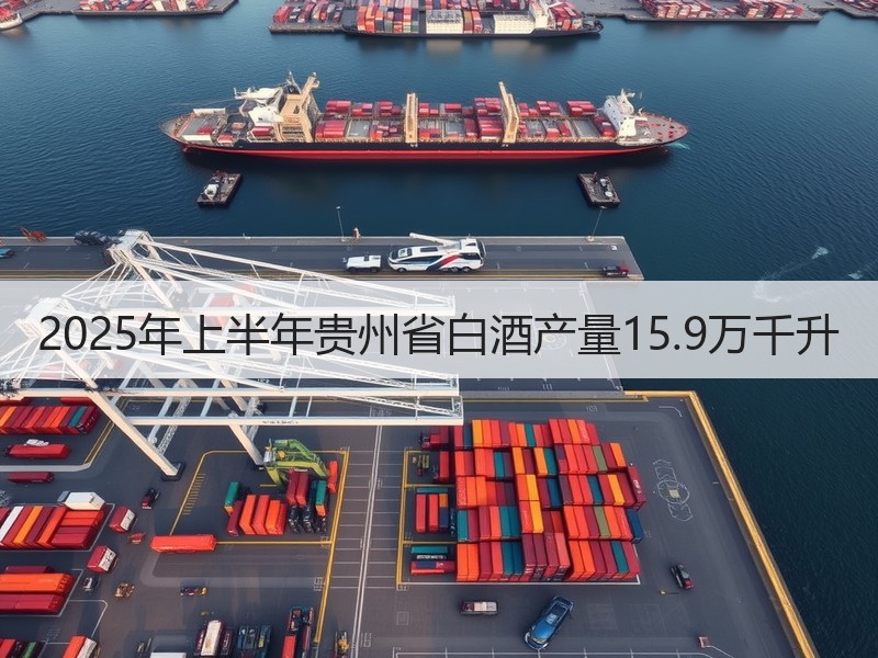 2025年上半年贵州省白酒产量15.9万