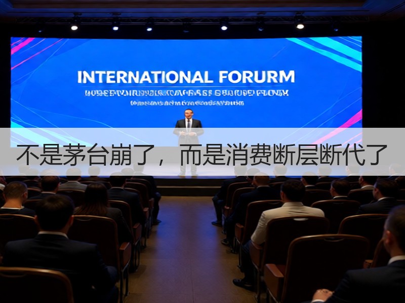 不是茅台崩了，而是消费断层断代了