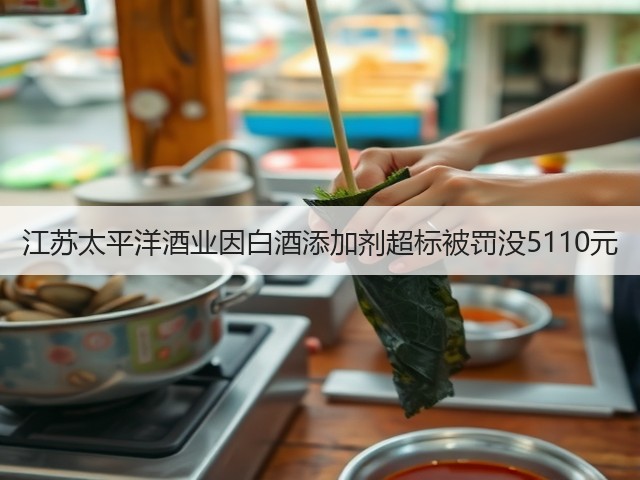 江苏太平洋酒业因白酒添加剂超标被罚没5110元(图4)