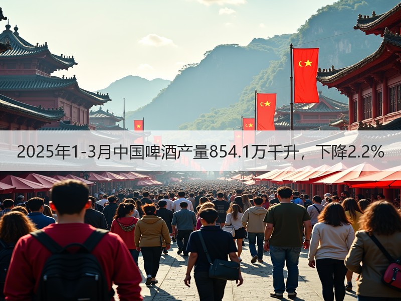 2025年1-3月中国啤酒产量854.1