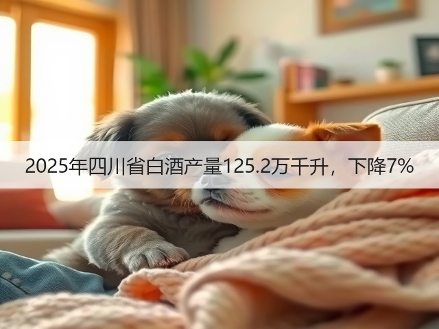 2025年四川省白酒产量125.2万千升，下降7%(图1)