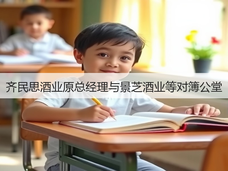 齐民思酒业原总经理与景芝酒业等对簿公堂