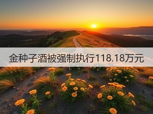 金种子酒被强制执行118.18万元(图5)