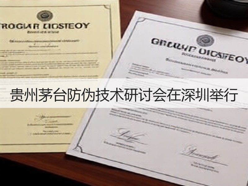 贵州茅台防伪技术研讨会在深圳举行