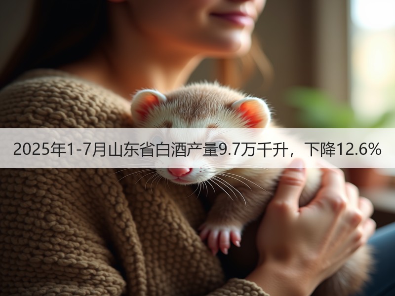 2025年1-7月山东省白酒产量9.7万