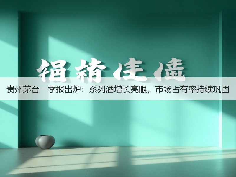 贵州茅台一季报出炉：系列酒增长亮眼，市场