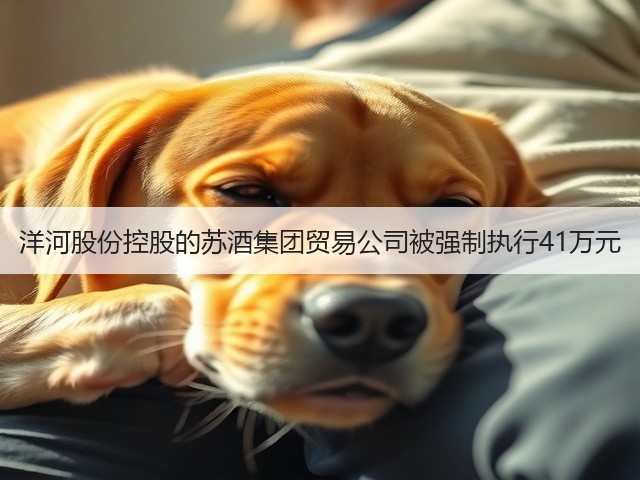洋河股份控股的苏酒集团贸易公司被强制执行41万元(图1)