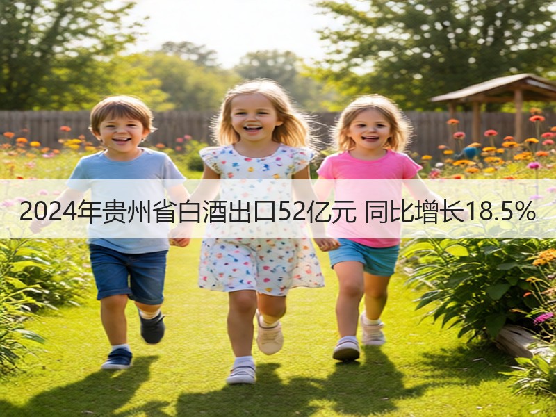 2024年贵州省白酒出口52亿元 同比增
