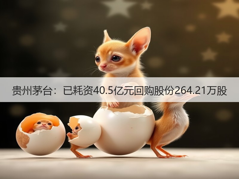 贵州茅台：已耗资40.5亿元回购股份26
